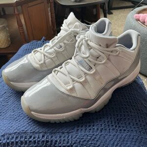 Nike Air Jordan 11 Low White and Grey Sneakers